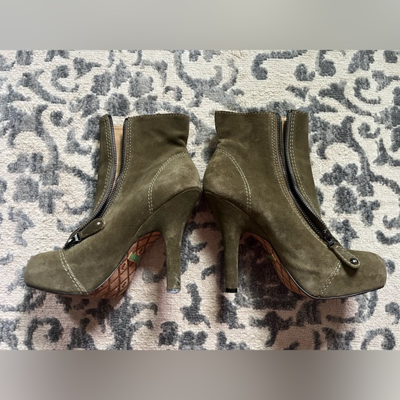 L.A.M.B by Gwen Stefani 'Mika' Suede Booties - Picture 1 of 8